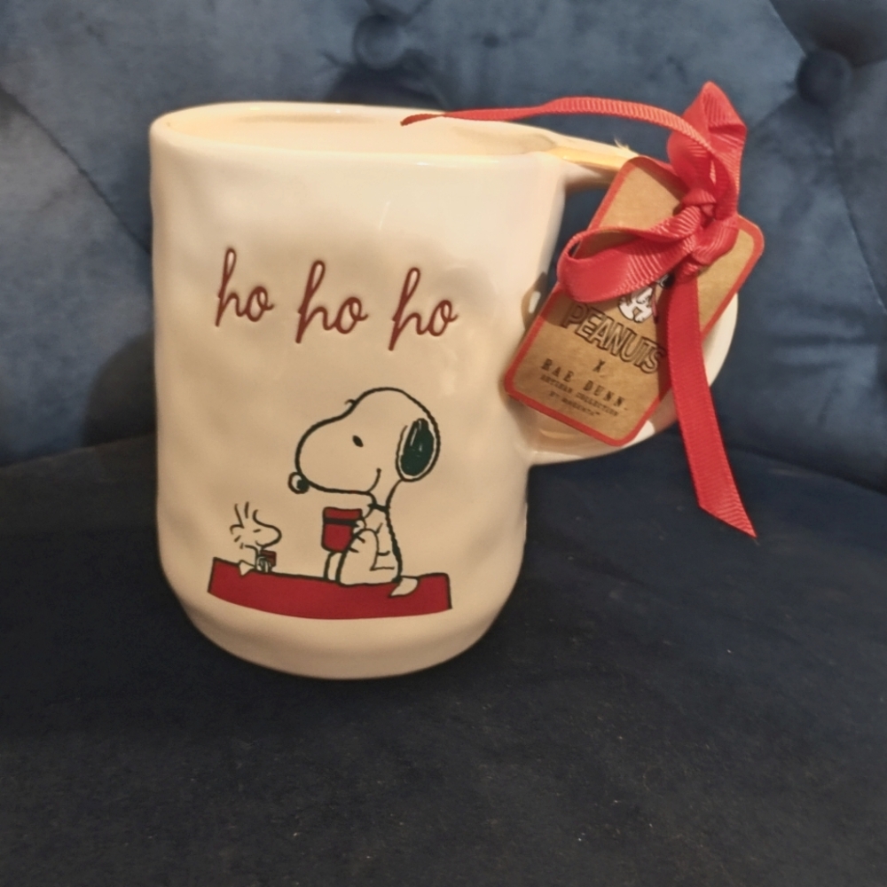 Rae Dunn Ho Ho Ho Snoopy Christmas Mug